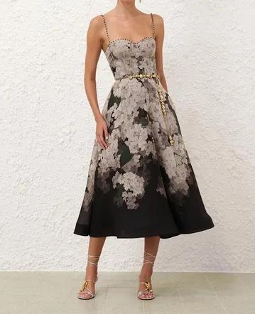 alemais fiesta strapless midi dress Alemais Fiesta Bodice Dress in Green