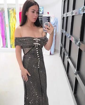 Aje Sylvette Marisole Knit Midi Dress Black Size S / Au 8 Aje Sylvette Marisole Knit Midi Dress Black Size S / Au 8