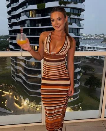 Aje Rushes Raffia Knit Midi Dress Black Size XXS Aje Rushes Raffia Knit Midi Dress Black Size XXS
